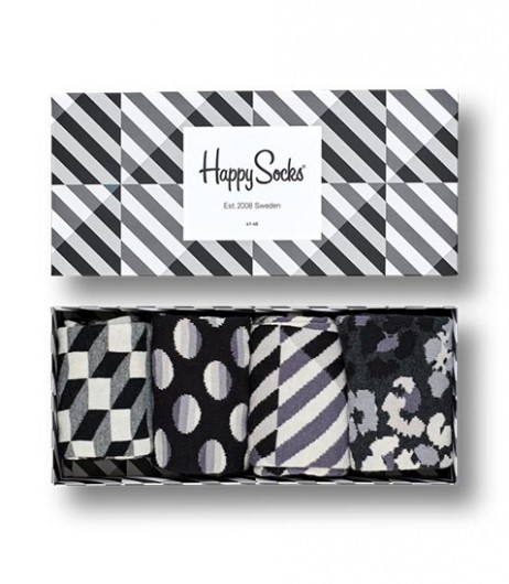 #35-skarpety-skarpetki-zestaw-happy-socks-seasonal-black-white-gift-box-4-pak-(XBLW09-9100)-urbanstaff-casual-streetwear-1